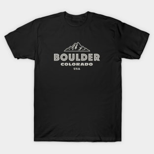 Boulder Colorado Mountains T-Shirt